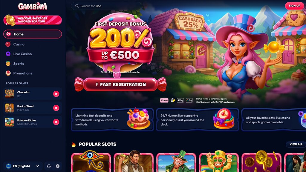 nederlandse review over het gambiva casino zonder cruks